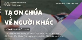 Tạ Ơn Chúa Về Người Khác – 31/10/2025