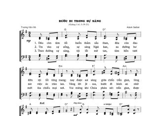 Bài hát: BƯỚC ĐI TRONG SỰ SÁNG
