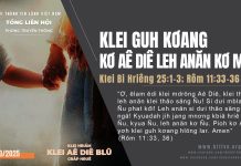 Klei Guh Kơang Kơ Aê Diê Leh Anăn Kơ Mtao – 12/10/2025
