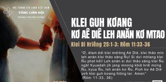 Klei Guh Kơang Kơ Aê Diê Leh Anăn Kơ Mtao – 12/10/2025