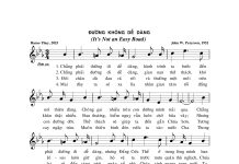 Bài hát: ĐƯỜNG KHÔNG DỄ DÀNG