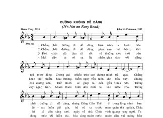 Bài hát: ĐƯỜNG KHÔNG DỄ DÀNG