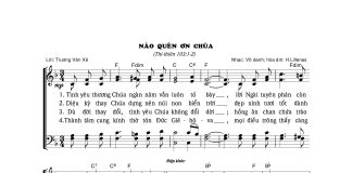 Bài hát: NÀO QUÊN ƠN CHÚA