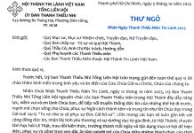 UB.TTN – Thư Chúc Mừng Nhân Ngày Thanh Thiếu Niên Tin Lành 2025