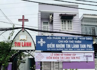 Tp. HCM: Thành Lập Điểm Nhóm Tin Lành Tam Phú