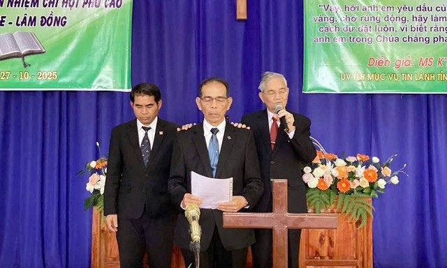 Lâm Đồng: Công bố Giáo vụ lệnh Mục sư K’Soi làm Quản nhiệm Chi Hội Phú Cao (nội bộ)