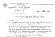 UB.YTXH – Thư Kêu Gọi V/v Cứu Trợ Nạn Nhân Lũ Lụt