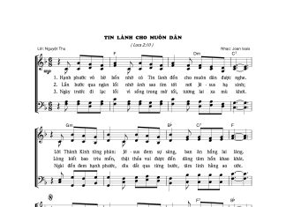 Bài hát truyền giảng: TIN LÀNH CHO MUÔN DÂN