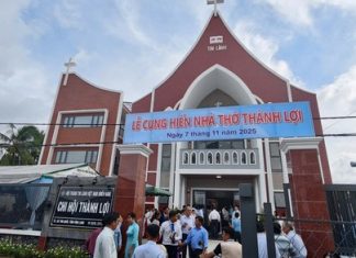 Vĩnh Long: Lễ Cảm tạ Chúa và Cung hiến Nhà thờ Tin Lành Thành Lợi