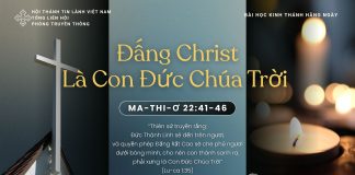 Đấng Christ Là Con Đức Chúa Trời – 19/11/2025