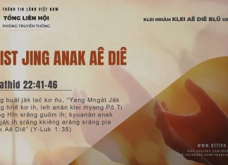 Krist Jing Anak Aê Diê – 19/11/2025
