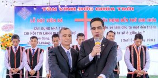 Gia Lai: Lễ Đặt Viên đá Xây dựng Nhà thờ Tin Lành Plei Dŭng Rơ