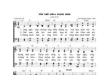Bài hát: TÔN THỜ CHÚA GIÁNG SINH
