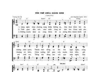 Bài hát: TÔN THỜ CHÚA GIÁNG SINH