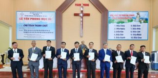 Đồng Nai: Lễ Tấn phong Mục sư Khu vực II