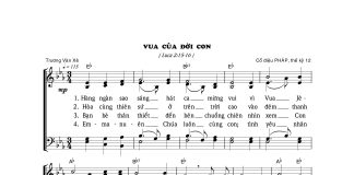 Bài hát Giáng sinh: VUA CỦA ĐỜI CON
