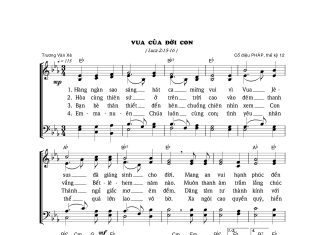 Bài hát Giáng sinh: VUA CỦA ĐỜI CON