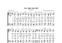 Bài hát truyền giảng: VUA TRỜI LÂM THẾ