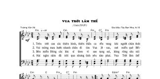Bài hát truyền giảng: VUA TRỜI LÂM THẾ