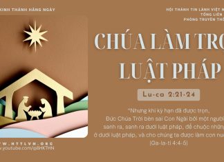 Chúa Làm Trọn Luật Pháp – 25/12/2025