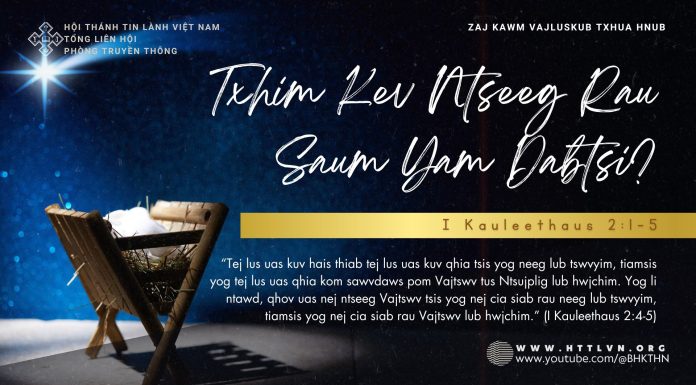 Txhim Kev Ntseeg Rau Saum Yam Dabtsi? – 29/12/2025