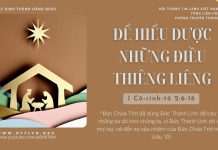 Để Hiểu Được Những Điều Thiêng Liêng – 30/12/2025