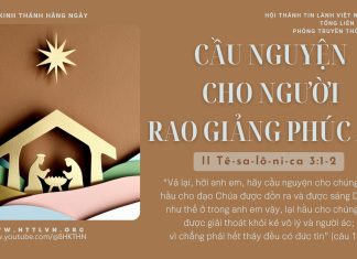 Cầu Nguyện Cho Người Rao Giảng Phúc Âm – 5/12/2025