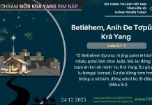 Betlêhem, Anih Đe Tơpŭ kơ Kră Yang – 24/12/2025