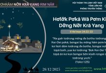 Hơlơ̆k Pơkă Wă Pơm Kiơ̆ Dơ̆ng Nơ̆r Kră Yang – 26/12/2025