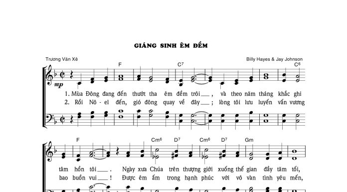 Bài hát: GIÁNG SINH ÊM ĐỀM