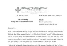 Thư Chúc Mừng Giáng Sinh 2025 và Năm Mới 2026