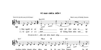 Bài hát Truyền giảng: VÌ SAO CHÚA ĐẾN