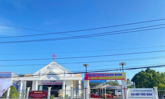 Cà Mau: Lễ Cảm tạ Chúa – Hoàn thành Trùng tu Nhà thờ Tin Lành Thới Bình