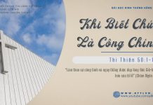 Khi Biết Chúa Là Công Chính – 1/2/2026