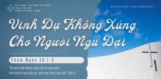 Vinh Dự Không Xứng Cho Người Ngu Dại – 25/1/2026