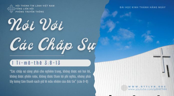 Nói Với Các Chấp Sự – 30/1/2026