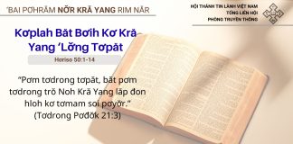 Kơplah Băt Bơih Kơ Kră Yang ‘Lơ̆ng Tơpăt – 1/2/2026