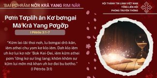 Pơm Tơplih ăn Kơ bơngai Mă Kră Yang Pơgơ̆p – 22/1/2026