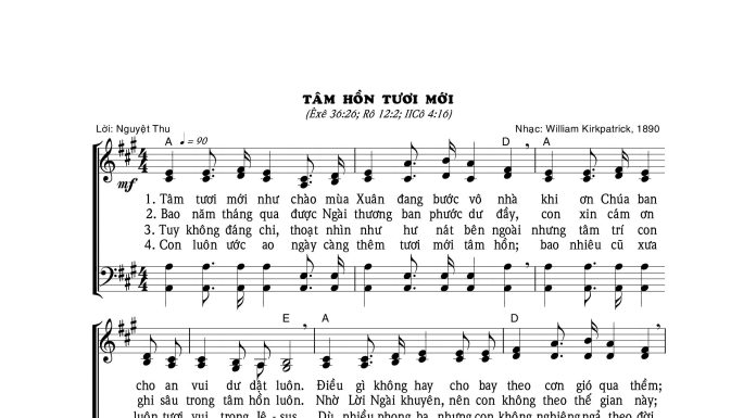 Bài hát Xuân: TÂM HỒN TƯƠI MỚI