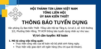 UB. Kiến Thiết: Thông Báo Tuyển Dụng
