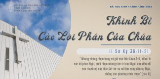 Khinh Bỉ Các Lời Phán Của Chúa – 13/2/2026