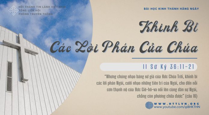 Khinh Bỉ Các Lời Phán Của Chúa – 13/2/2026