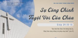 Sự Công Chính Tuyệt Vời Của Chúa – 4/2/2026