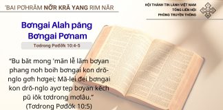 Bơngai Alah păng Bơngai Pơnam – 9/2/2026