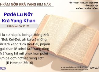 Pơdê Lu Nơ̆r Kră Yang Khan – 13/2/2026