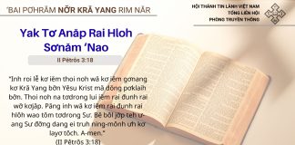 Yak Tơ Anăp Rai Hloh Sơnăm ‘Nao – 18/2/2026