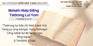 Mơsêh Hlơp Đơ̆ng Tơdrong Lui Yom – 20/2/2026