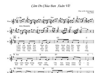 Bài hát Xuân: CẢM ƠN CHÚA BAN XUÂN VỀ