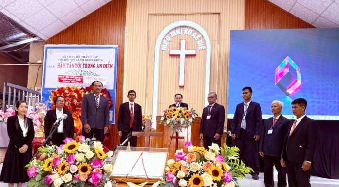 Đắk Lắk: Lễ Công bố Thành lập Chi Hội Tin Lành Buôn Kdun
