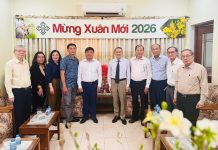 Đoàn Sở Dân tộc và Tôn giáo tỉnh Vĩnh Long thăm và chúc Tết Tổng Liên Hội